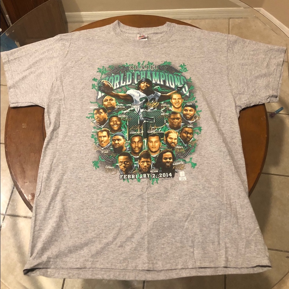 Seattle Seahawks super bowl t shirt rap tee